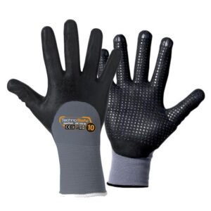 Guanto Sintetico Misura 8 Nitrile Foam Dotted Grey